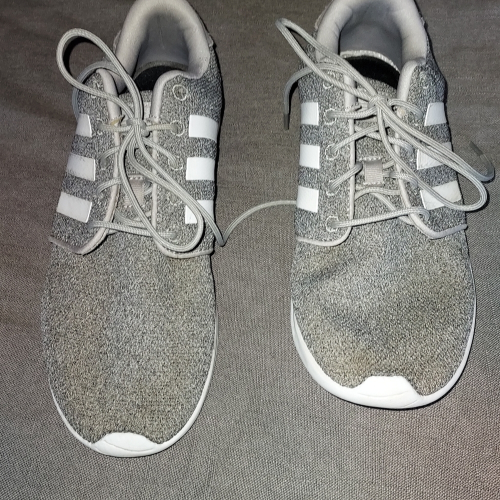 Adidas Womens Gray Sneakers Size 9 - Picture 3 of 7